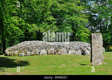 Prähistorische Beerdigung Cairns von Balnuaran von Schloten, auch genannt Schloten Cairns in den schottischen Highlands, Schottland, UK Stockfoto
