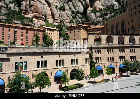 Montserrat (Wellenschliff Berg) liegt westlich von Barcelona in Katalonien, Spanien. Stockfoto