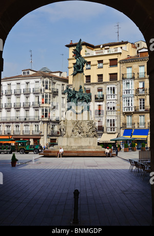 Denkmal für die Schlacht von Vitoria in Vitoria-Gasteiz, Spanien Stockfoto