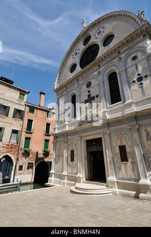 Venedig. Italien. Kirche von Santa Maria dei Miracoli, Cannaregio. Stockfoto