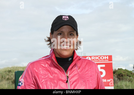 Die dänische Profisgolferin Iben Tinning bei den 35. Ricoh Women's British Open im Royal Birkdale Golf Club, Southport, Merseyside, Großbritannien Stockfoto