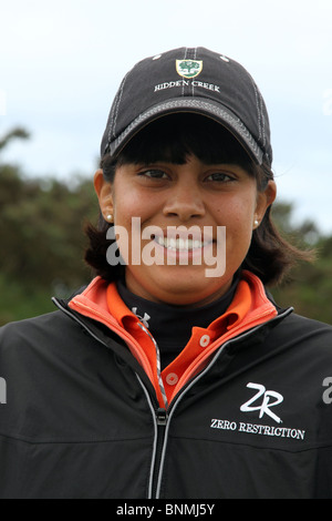 Michelle gesungen Wie bei der 35Th Ricoh Frauen British Open im Royal Birkdale Golf Club, Southport, Merseyside, UK Stockfoto