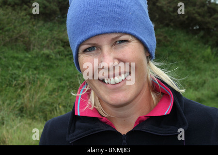 Pernilla Lindberg am 35. Ricoh Frauen British Open im Royal Birkdale Golf Club, Southport, Merseyside, UK Stockfoto