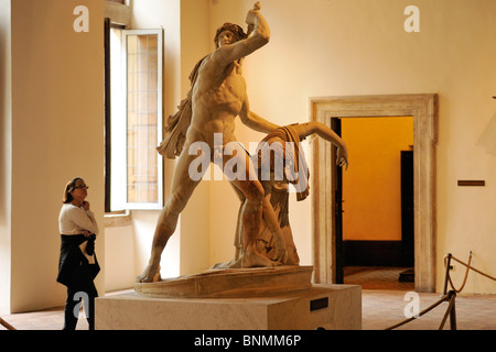 Rom. Italien. Nationales Museum von Rom. Palazzo Altemps. Galata Suicida. Galata Selbstmord. (1. Jh. v. Chr.) Stockfoto