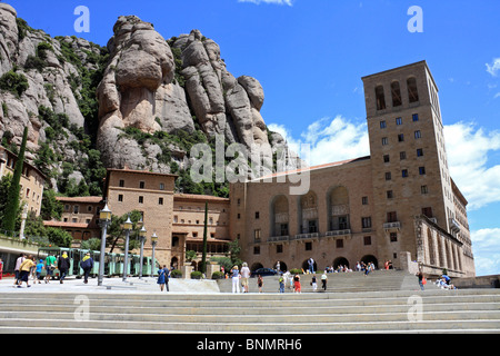 Das Kloster Montserrat (Wellenschliff Berg) südwestlich von Barcelona in Katalonien, Spanien. Stockfoto