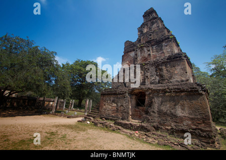 Satmahal Prasada, Polonnaruwa Viereck Stockfoto