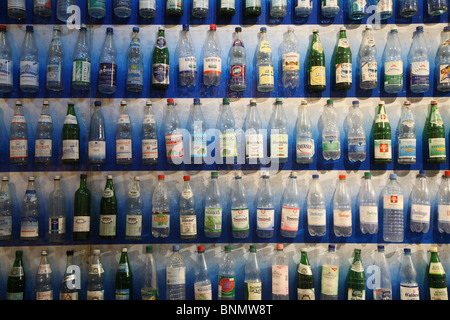 Mineralwasser-Bar auf der Grünen Woche 2008, Berlin, Deutschland Stockfoto