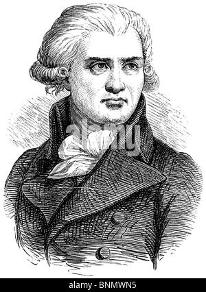 Georges Jacques Danton (1759-1794), politischer Führer der französischen Revolution Stockfoto