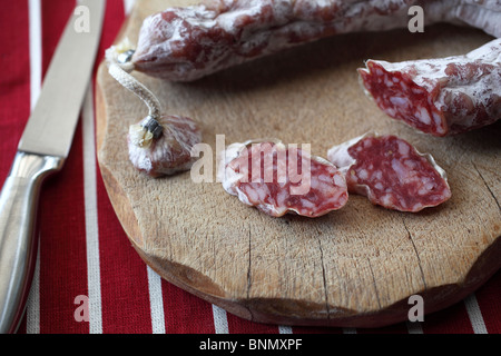 Bio-salami Stockfoto