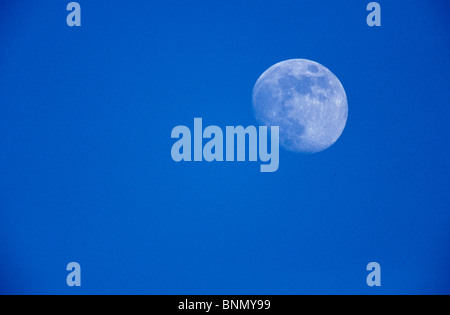 In der Nähe von Vollmond Nahaufnahme Alaska Winter Stockfoto