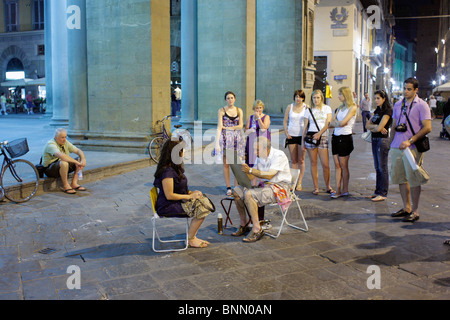 Straße Maler, Florenz, Italien Stockfoto