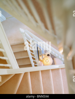 Abstrakten Blick nach unten eine Treppe Stockfoto