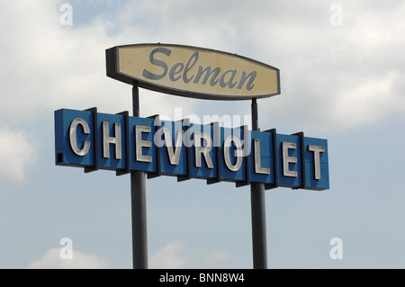 Selman Chevrolet in Orange, Kalifornien, USA. Stockfoto