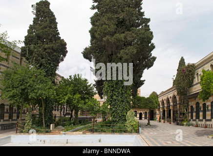 Innenhof des Damaskus-Syrien-Al-Azem-Palastes Stockfoto