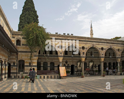 Innenhof des Damaskus-Syrien-Al-Azem-Palastes Stockfoto