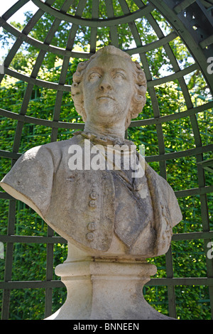 Büste von König Ludwig II am Linderhof Palace, Bayern, Deutschland. Stockfoto