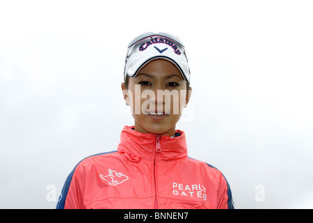Momoko Ueda ist eine Japanische weiblichen professionellen Golfspieler an der 35th Ricoh Frauen British Open im Royal Birkdale Golf Club, Southport, Merseyside, UK Stockfoto
