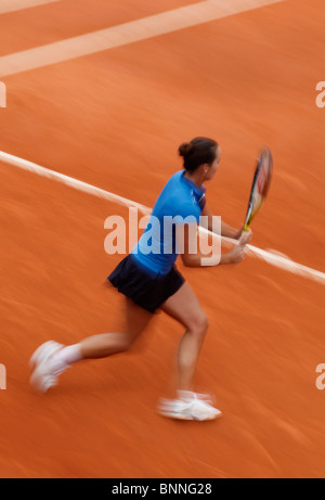 Jarmila Groth von Australien in Aktion bei der Französisch Open 2010, Roland Garros, Paris, Frankreich Stockfoto