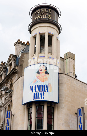 Mamma Mia! Das Musical in der Prince Of Wales, London, UK Stockfoto