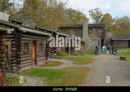 Fort Boonesboroughugh State Park Boonesborough Kentucky USA Vereinigte Staaten von Amerika-Blockhaus Stockfoto