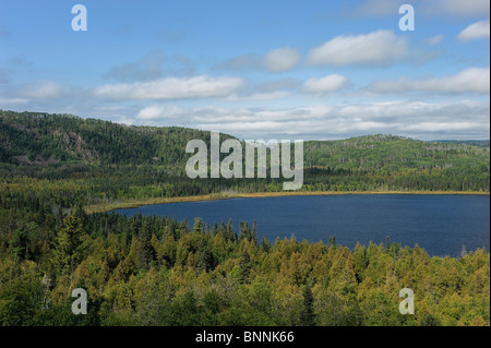 Isle Royale National Park Lake Superior North Shore Minnesota USA Amerika Vereinigte Staaten von Amerika See Wald Naturlandschaft Stockfoto