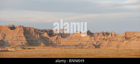 Badlands Pine Ridge Indian Reservation South Dakota USA Amerika Vereinigte Staaten von Amerika Berge Felsen prairie Stockfoto