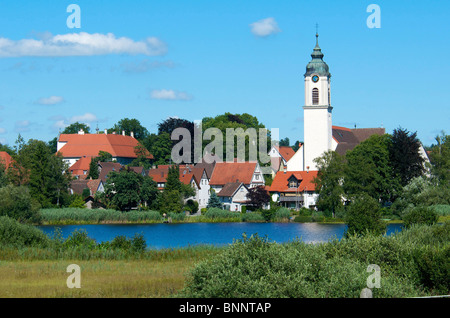 Allgäu Allgäu Bayern Deutschland Kisslegg obere Schwaben Allgäu Baden-Württemberg Wiese See sea Stockfoto