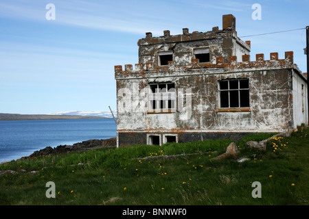 Verlassenes Haus in Island. Stockfoto