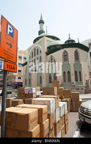 Stadt in der Nähe des gold Souks in Dubai Leben Stockfoto