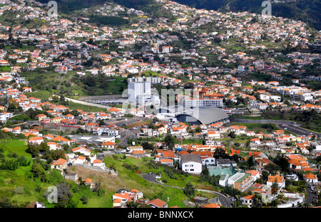 Madeira, Portugal, Funchal Pico Dos Barcelos Blick von 355 m, Madeira, Portugal, Funchal, Aussicht Vom Pico Dos Barcelos 355 m Stockfoto