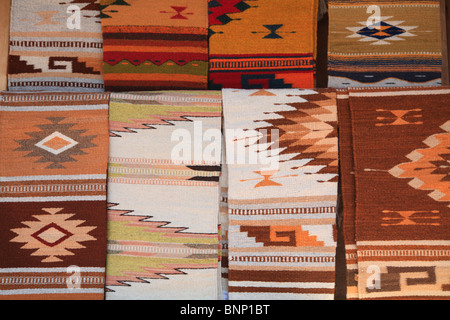 Native American decken, Santa Fe, New Mexico, USA Stockfoto