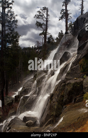 Lower Eagle Falls, Lake Tahoe, Kalifornien, USA. Stockfoto