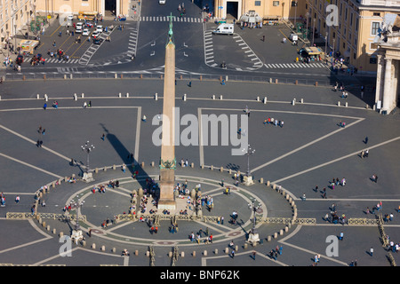 Überblick über dem Petersplatz, Rom Italien Stockfoto