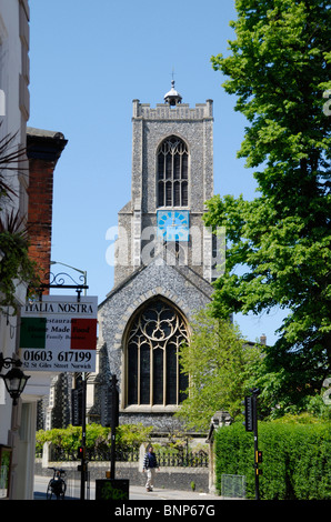 Pfarrkirche von St. Giles auf dem Hügel, Norwich, Norfolk, England Stockfoto