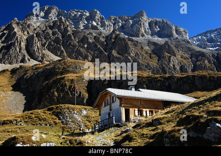 Berghütte Geltenhuette des Schweizer Alpenclubs, Naturschutzgebiet, sich-Iffigen, Berner Oberland, Schweiz Stockfoto