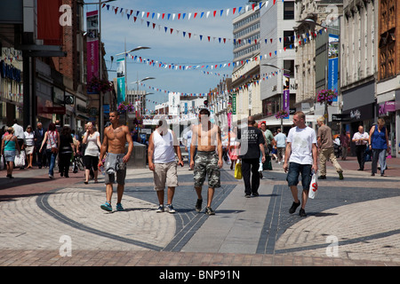 Einkaufsviertel in der Innenstadt am Southend-on-sea, Essex. Stockfoto