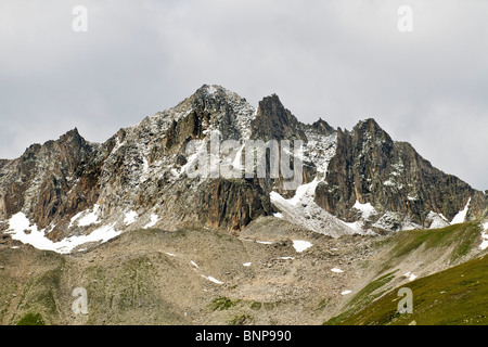 Blick vom Nufenen Pass, Kanton Wallis, Schweiz Stockfoto