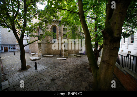 London. Temple Church, die Ritter Templar Kirche zwischen inneren und Middle Temple. Stockfoto