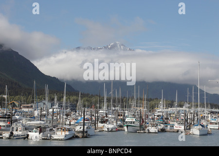 Kleiner Bootshafen Seward Alaska Stockfoto