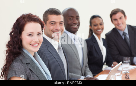 Business-Leute sitzen in einem meeting Stockfoto