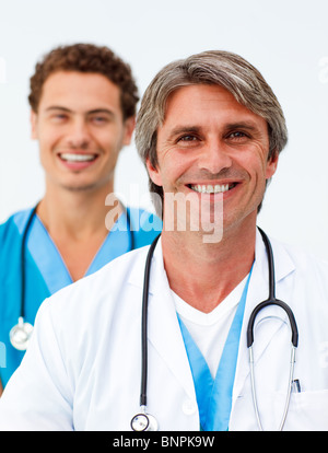 Porträt von zwei erfolgreiche Ärzte Stockfoto