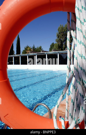 Die OLYMPISCHES SCHWIMMBAD IM HOTEL SAYDO ANTEQUERA Andalusien Spanien Stockfoto