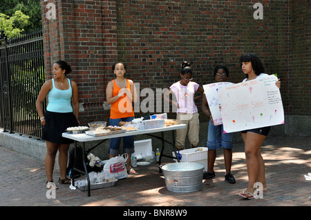 Schüler Backen Verkauf, Harvard University, Cambridge, Massachusetts, USA Stockfoto