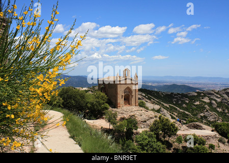 Kapelle Sant Joan in Montserrat (Wellenschliff Berg) südwestlich von Barcelona in Katalonien, Spanien. Stockfoto