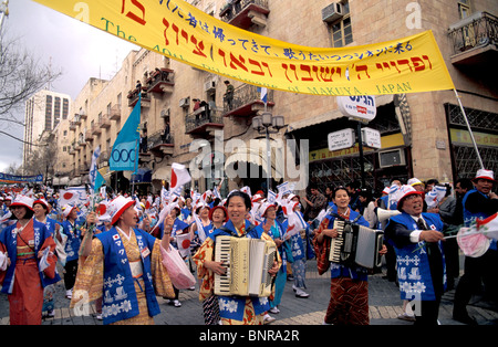 Israel, die Makuya Prozession in Jerusalem Stockfoto