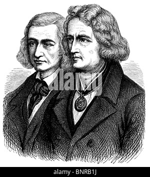 Brüder Grimm, Jakob Grimm, Wilhelm Grimm, Sammler von Märchen Stockfoto