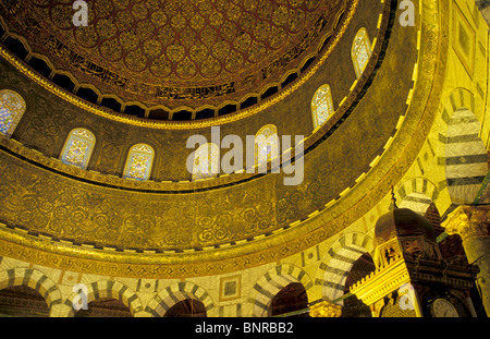 Israel. Altstadt von Jerusalem, innen an der Haube des Felsens Stockfoto