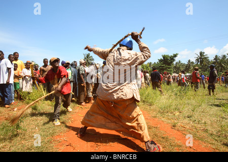 Mwaka Kogwa Feier in Makunduchi, Sansibar, Tansania Stockfoto