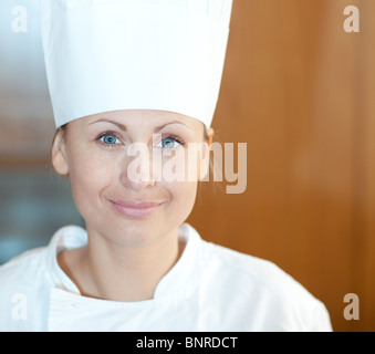 Porträt einer schönen Köchin Stockfoto