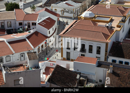 Blick über die Stadt Castro Marim Algarve Portugal Stockfoto